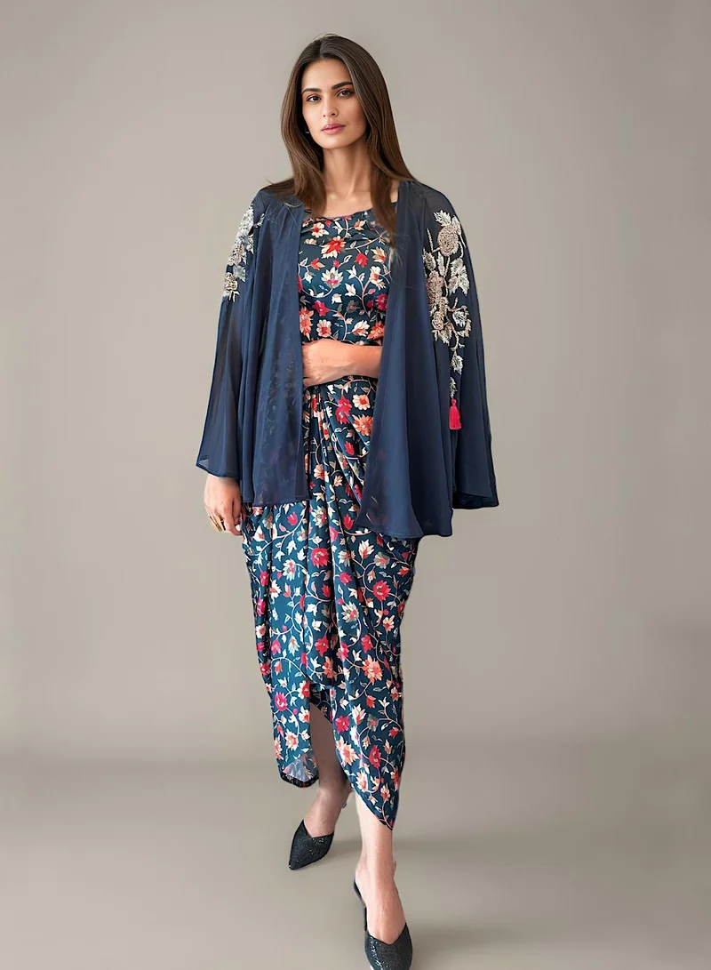 إكستاسي طقم فستان كيب