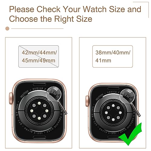 MARGE PLUS Compatible with Apple Watch Bling Band Women 38mm 40mm 41mm 42mm Series 11 10 9 8 7 6 5 4 3 2 1 SE, Upgraded Sparkle Replacement Bracelet iWatch Band, Diamond Rhinestone Stainless Steel Metal Strap - Image 2