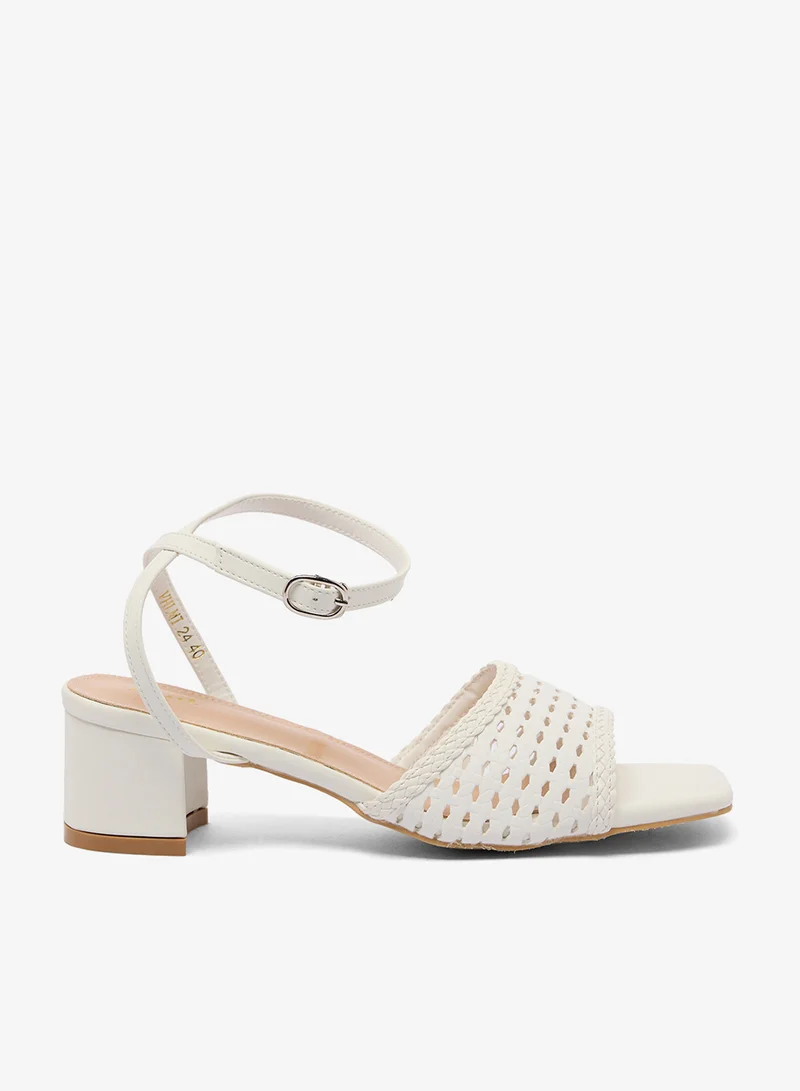 ايلا Ankle Strap Heeled Sandals