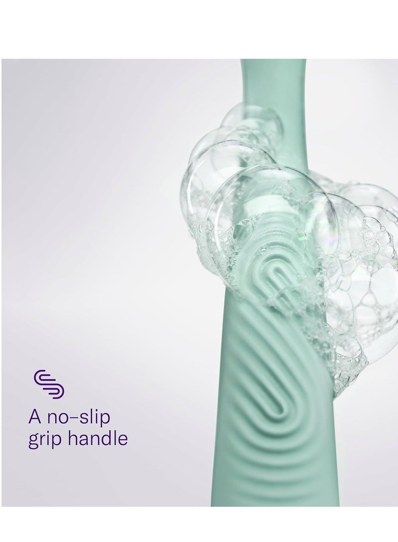 Flamingo Razors for Women Shave Set, 1 Women's Razor Handle (Sage), 2 Razor Five-Blade Refills, 1 oz. Foaming Shave Gel, and 1 Shower Holder - Image 5