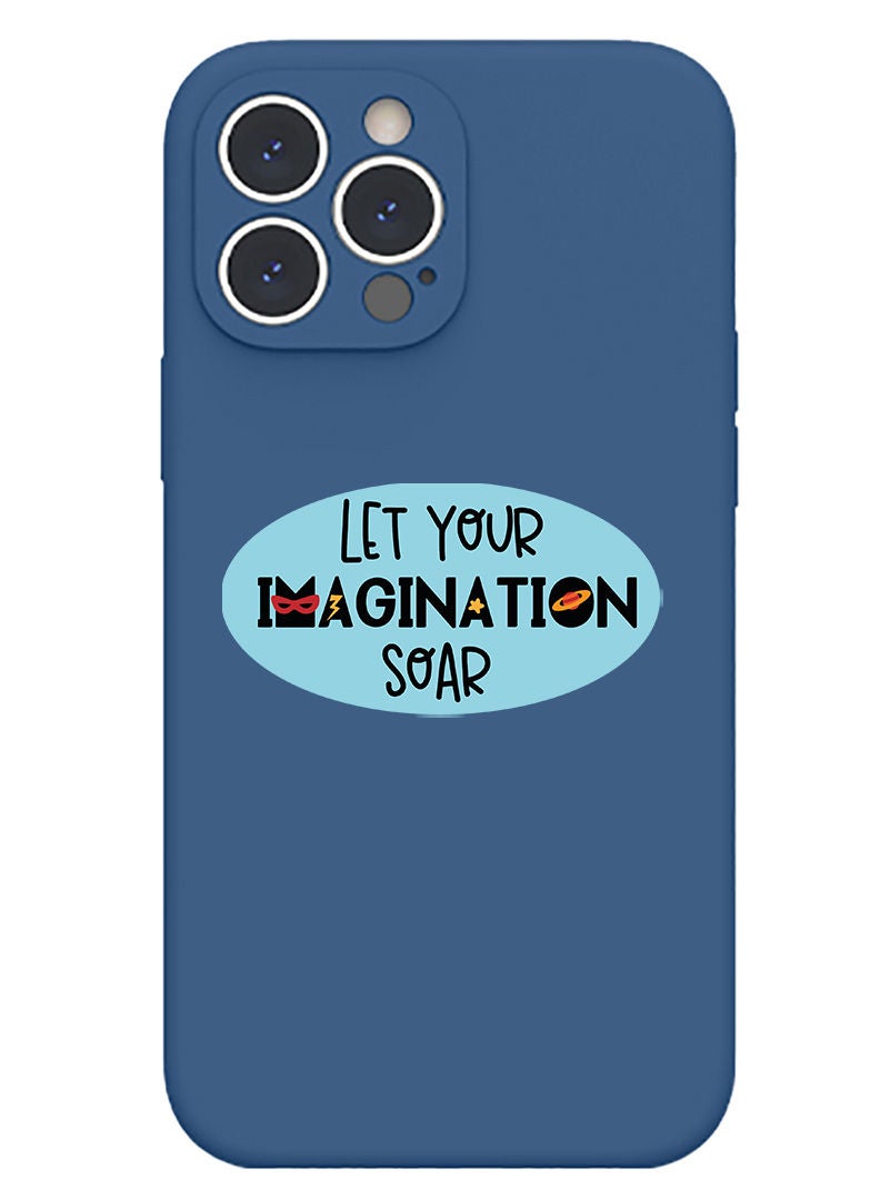 Theodor Protective Slim Fit Case Liquid Silicone Cover with Full Body Protection Anti-Scratch Shockproof Case For iPhone 13 Pro Blue  - lets be adventurers - Image 1