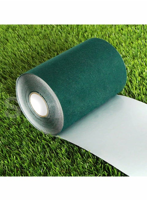 Artificial Turf Tape, Self Adhesive Artificial Grass Seaming Tape, Synthetic Fake Grass Tape, Seam Tape for Lawn, Indoor Outdoor Carpet Jointing, Connecting Garden Pet Rug, Turf Mat, (Green, 6INx16FT)