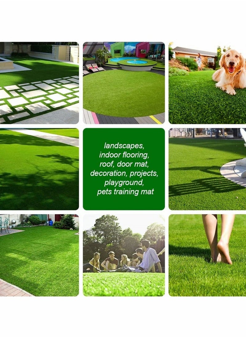 Generic - Artificial Turf Tape, Self Adhesive Artificial Grass Seaming Tape, Synthetic Fake Grass Tape, Seam Tape for Lawn, Indoor Outdoor Carpet Jointing, Connecting Garden Pet Rug, Turf Mat, (Green, 6INx16FT) - Image 1