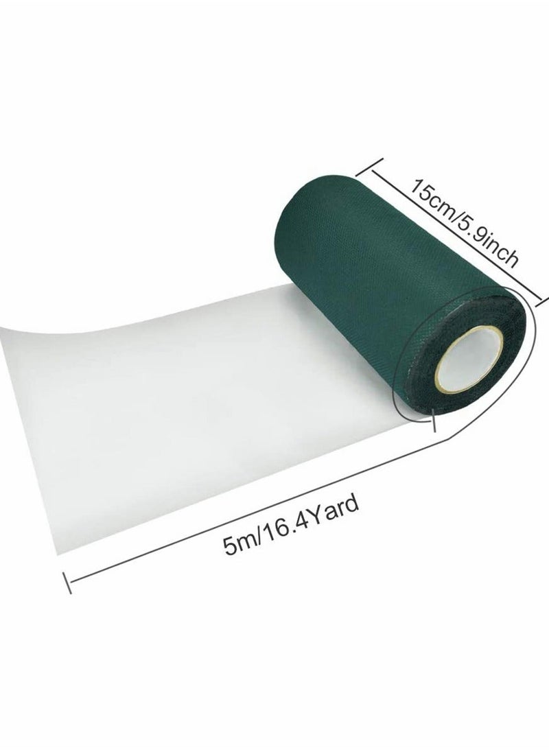 Generic - Artificial Turf Tape, Self Adhesive Artificial Grass Seaming Tape, Synthetic Fake Grass Tape, Seam Tape for Lawn, Indoor Outdoor Carpet Jointing, Connecting Garden Pet Rug, Turf Mat, (Green, 6INx16FT) - Image 1