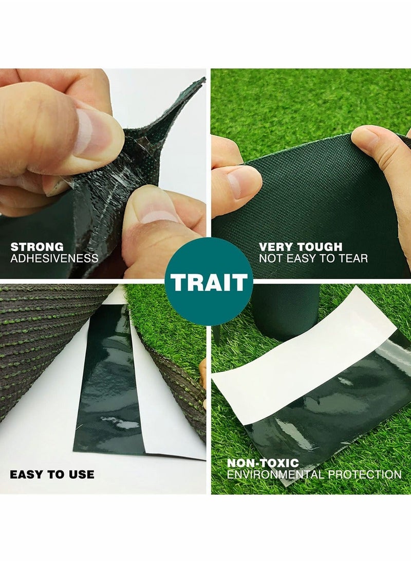 Generic - Artificial Turf Tape, Self Adhesive Artificial Grass Seaming Tape, Synthetic Fake Grass Tape, Seam Tape for Lawn, Indoor Outdoor Carpet Jointing, Connecting Garden Pet Rug, Turf Mat, (Green, 6INx16FT) - Image 1