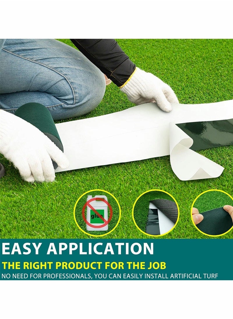 Generic - Artificial Turf Tape, Self Adhesive Artificial Grass Seaming Tape, Synthetic Fake Grass Tape, Seam Tape for Lawn, Indoor Outdoor Carpet Jointing, Connecting Garden Pet Rug, Turf Mat, (Green, 6INx16FT) - Image 1