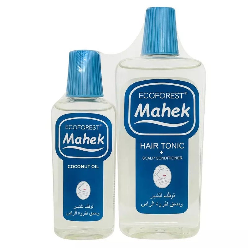 Ecoforest Mahek Hair Tonic And Scalp Conditioner 300ml With Coconut Oil 200ml