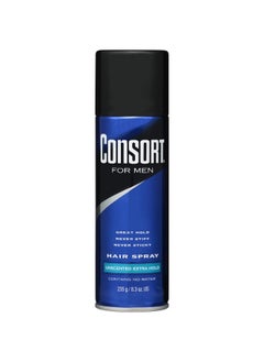 Consort Consort For Men Hair Spray Aerosol Unscented Extra Hold 8.30 oz (Pack of 12) 
