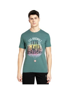 Jockey US81 Men Super Combed Cotton Rich Graphic Printed Round Neck T Shirt