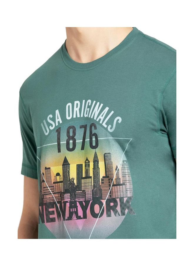 JOCKEY - Jockey US81 Men Super Combed Cotton Rich Graphic Printed Round Neck T Shirt - Image 1