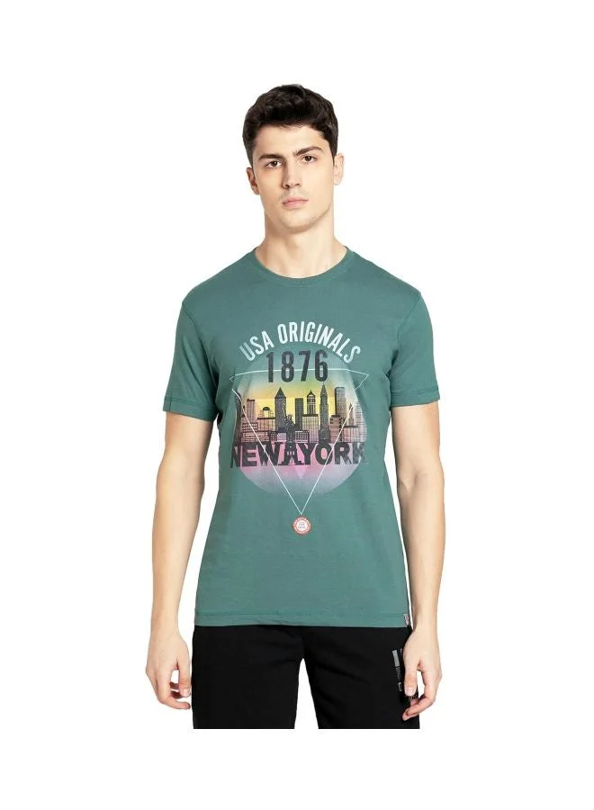 JOCKEY US81 Men Super Combed Cotton Rich Graphic Printed Round Neck T Shirt