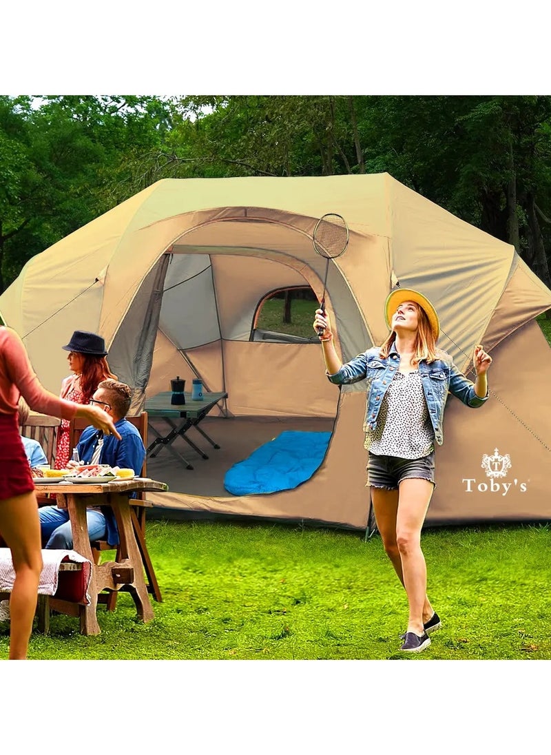Toby's Toby's New 10 Person Camping Tent - Portable Easy Set Up Family Tent for Camp  - Image 2