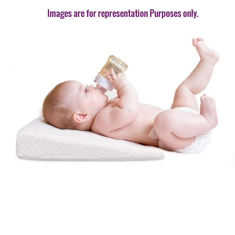 GET IT Multi Use Wedge Pillow for Pregnancy Women and New Born Baby | Lower Back-Pain Relief |Knee Support Between Legs | Anti Vomiting and Milk Spitting for New Born Baby (Pink with Beige) - Image 4