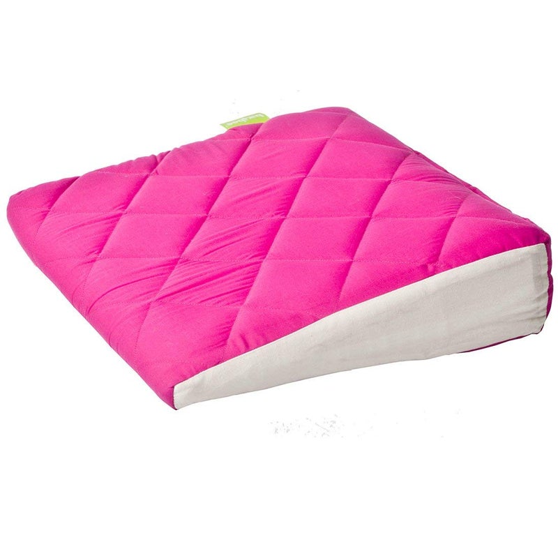 GET IT Multi Use Wedge Pillow for Pregnancy Women and New Born Baby | Lower Back-Pain Relief |Knee Support Between Legs | Anti Vomiting and Milk Spitting for New Born Baby (Pink with Beige) - Image 1
