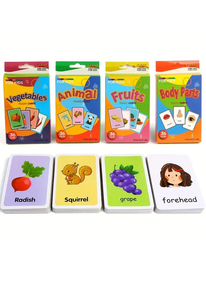 Animal Flash Cards For Kids Learn Shapes Fruits Vegetables And Body Parts - Image 2