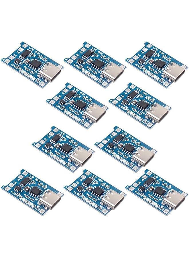 PROMASS بروماس 10 قطع/مجموعة TP4056 5V 1A 186 50 وحدة شحن بطارية ليثيوم لوحة نوع-C واجهة USB حماية شحن مجموعة - Image 1