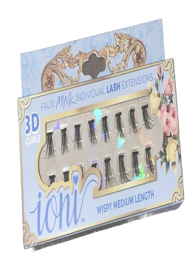 IONI Faux Mink Individual Lash Extensons 3-STRAND Medium-Length - Image 1