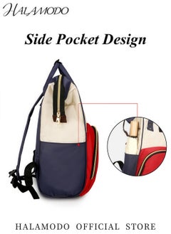 HALAMODO Multi-Function Waterproof Baby Diaper Bag Mom’s Travel Backpack Large Capacity Baby Care Bag Fashionable Durable Shoulder Strap and Handheld Design  - Image 4
