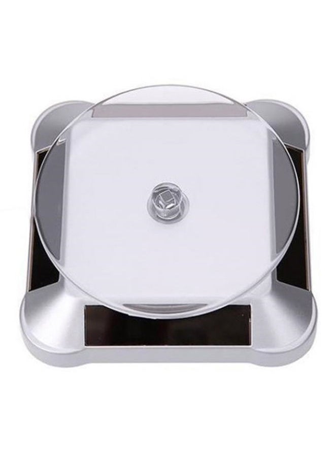 NIBEMINENT - Solar Power Rotating Jewelry Stand Watch Display Holder With Turning Table - Image 1