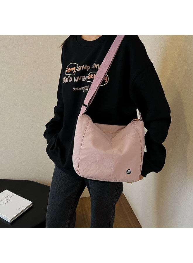 Solid Color Waterproof Nylon Crossbody Bag, Large Capacity Shoulder Bag for Women, Students, and Daily Commute - Image 5