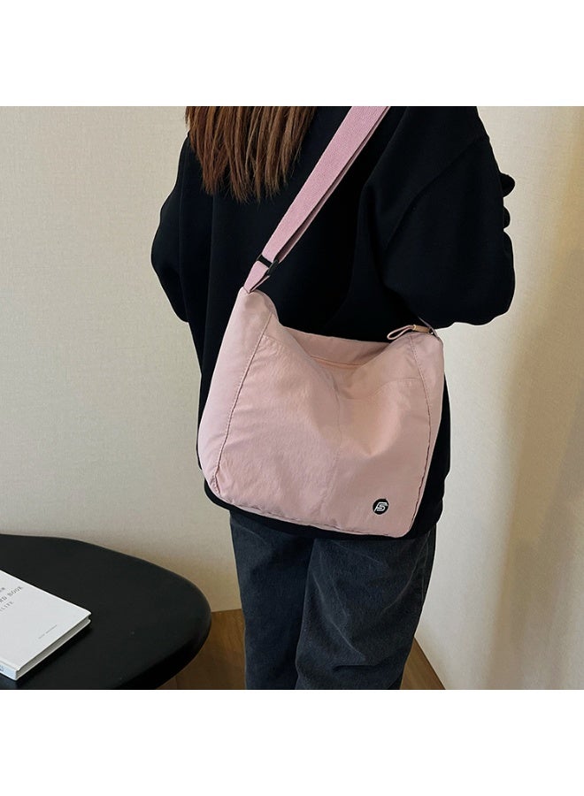 Solid Color Waterproof Nylon Crossbody Bag, Large Capacity Shoulder Bag for Women, Students, and Daily Commute - Image 3