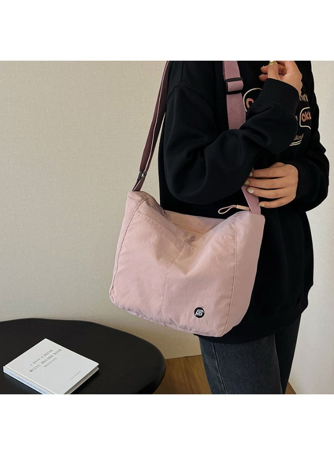 Solid Color Waterproof Nylon Crossbody Bag, Large Capacity Shoulder Bag for Women, Students, and Daily Commute - Image 4