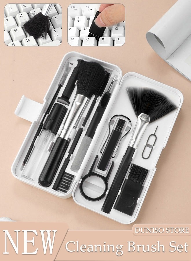 14 in 1 Electronic Device Cleaning Tools Laptop Keyboard Brush Cleaning Spray for iPhone AirPods MacBook iPad, Camera PC Monitor Headphones TV Tablet Car Screen - Image 1