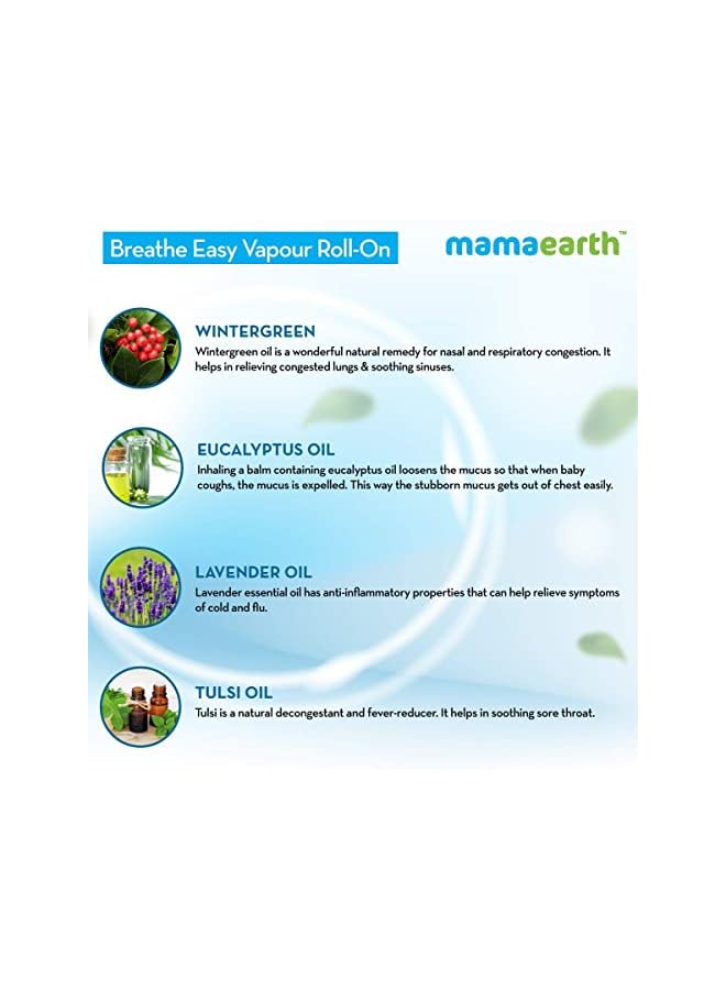 Mamaearth Breathe Easy Vapor RollOn for Babies 3+ months, 40 ml  - Image 3