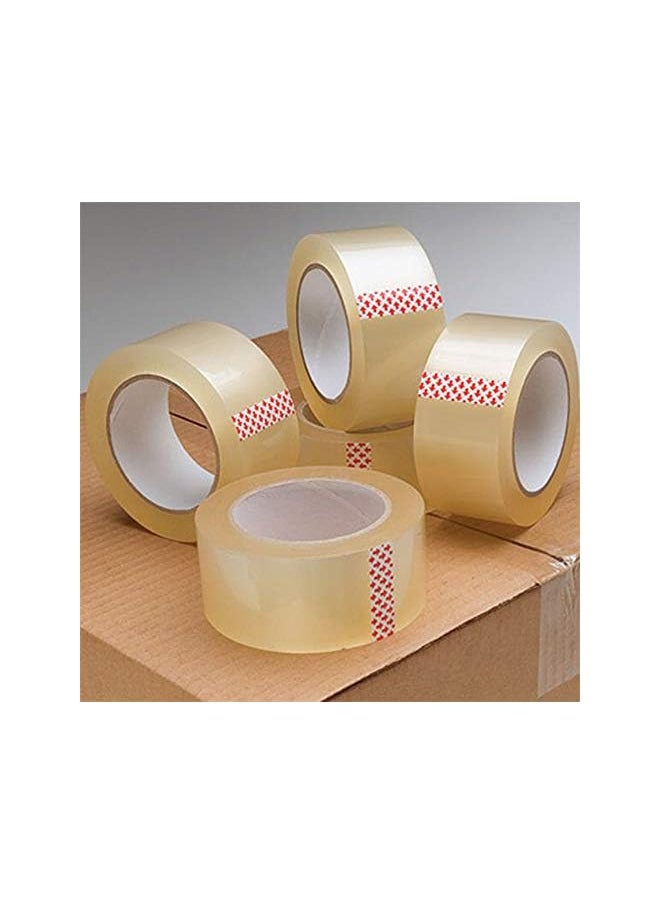 PROMASS - promass 12 Rolls Clear Acrylic General Purpose Tape (2 inches x 100 yards) Long-lasting Adhesive Packaging Tape for Sealing Parcel Boxes, Moving Boxes Houses, Office Supplies - 1200 Yards Pack - Image 1