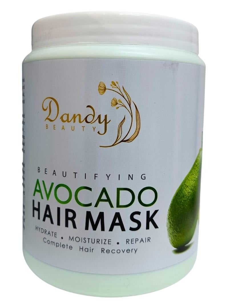 Dandy Beauty Hair MasK Avocado  1000g Deep Conditioning and Repair Treatment for Smooth, Hydrated Hair, Complete hair recovery - Image 1