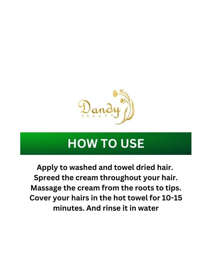 Dandy Beauty Hair MasK Avocado  1000g Deep Conditioning and Repair Treatment for Smooth, Hydrated Hair, Complete hair recovery - Image 2