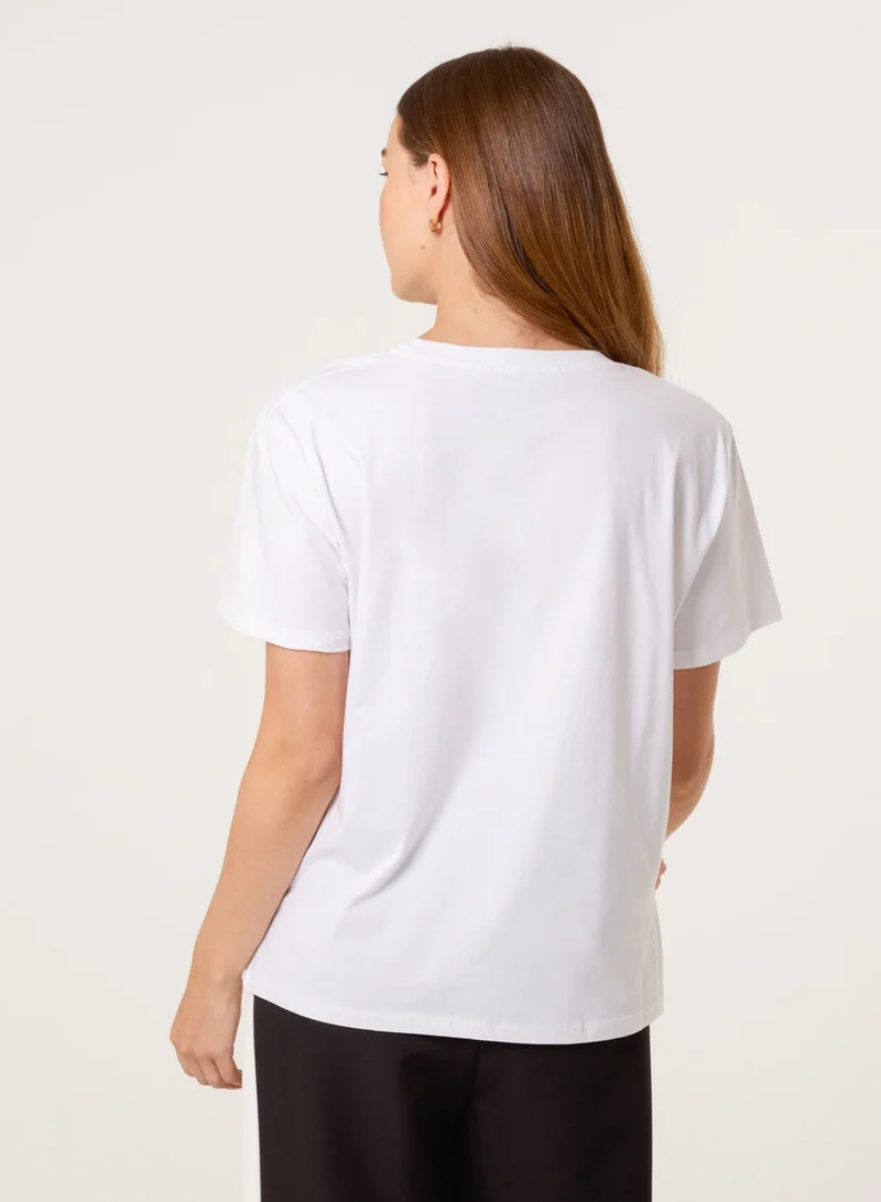 بلو فانيلا Stylish Graphic Illustration T-Shirt