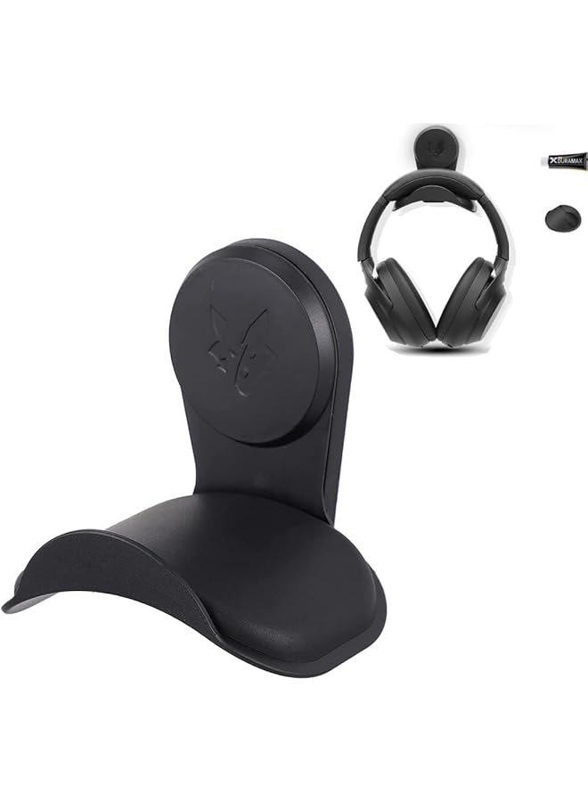 erorex Headphone Stand Wall Mount Headphone Hanger Universal Adhesive Gaming Headset Mount Holder Suitable For Most Earphones Like Sennheiser Beats Akg Audio Technica Sony Black - Image 1