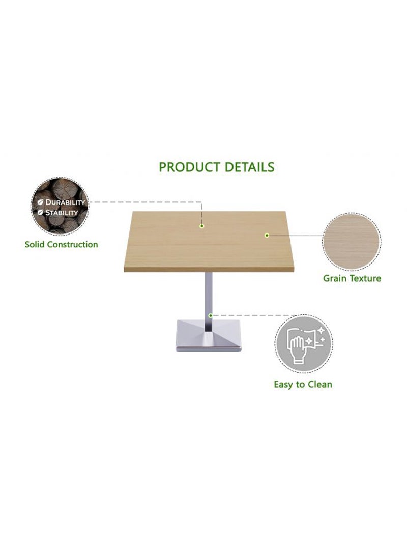 Mahmayi Mahmayi Ristoran 500PE-240 8 Seater Square Modular Pantry Table Oak  - Image 2