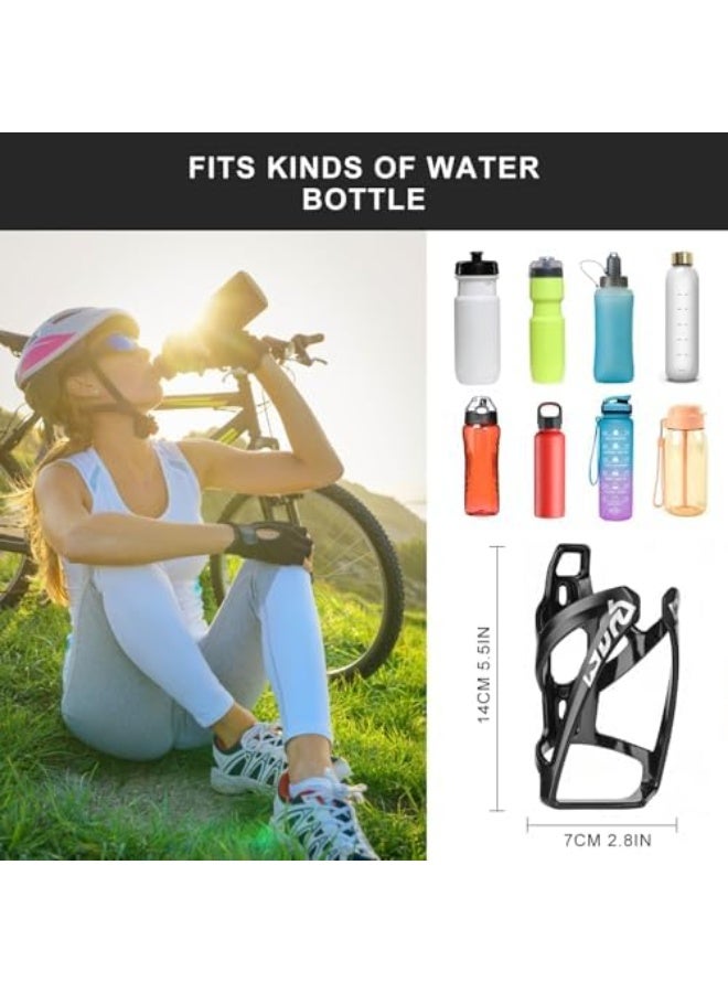 KOWVOWZ Bike Water Bottle Holders, Adjustable Plastic Bicycle Bottle Cages with Screw Tool, Durable Lightweight Plastic Cycling Cup Holder for Road & Mountain Bikes Cycling - Image 2