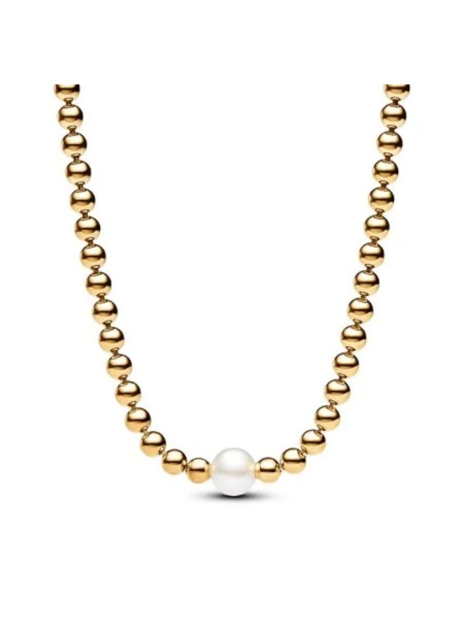 DORA Treated Freshwater Cultured Pearl & Beads Collier Necklace - Image 1