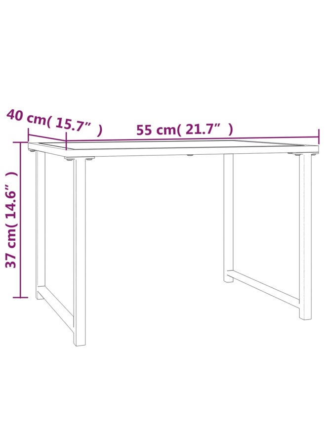 فيداكسل طاولة حديقة أنثراسيت 55×40×37 سم فولاذ 355821 - Image 5
