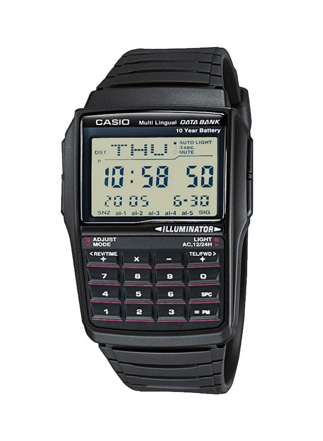 CASIO Men Calculator Cum Digital Watch DBC321A - 37 mm - Black - Image 1