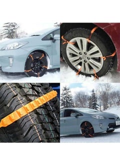 Sebura New Generation Practical Plastic Snow Chain / 8 Pcs / Suitable for Reuse Practical Plug-in Model / Vehicle Auto Plastic Chain / Tire Snow Chain / Car Track Clamp Compatible  - Image 3