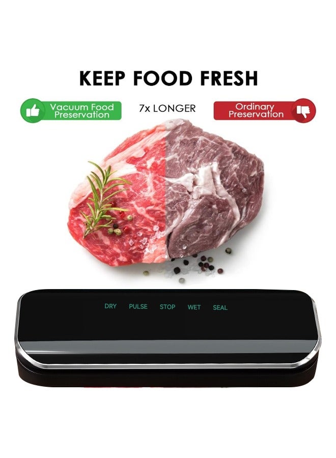 Vacuum Sealer Machine,Automatic Food Sealer Machine with 10 Sealing Bags Food Vacuum Air Sealing System for Food Preservation Storage Saver Easy to Clean  - Image 3