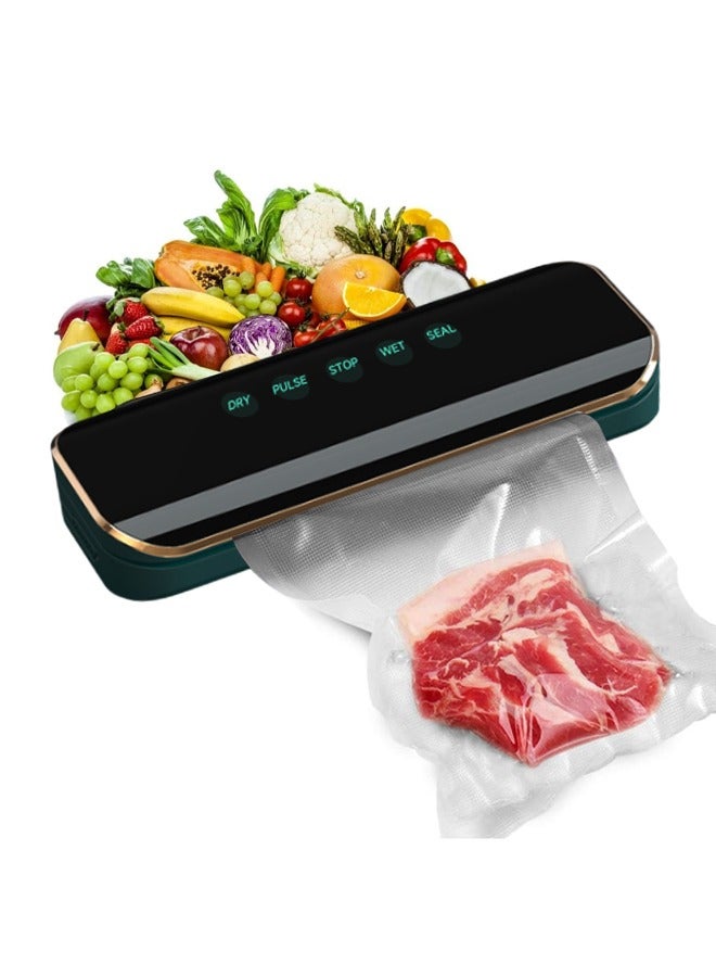 Vacuum Sealer Machine,Automatic Food Sealer Machine with 10 Sealing Bags Food Vacuum Air Sealing System for Food Preservation Storage Saver Easy to Clean  - Image 2