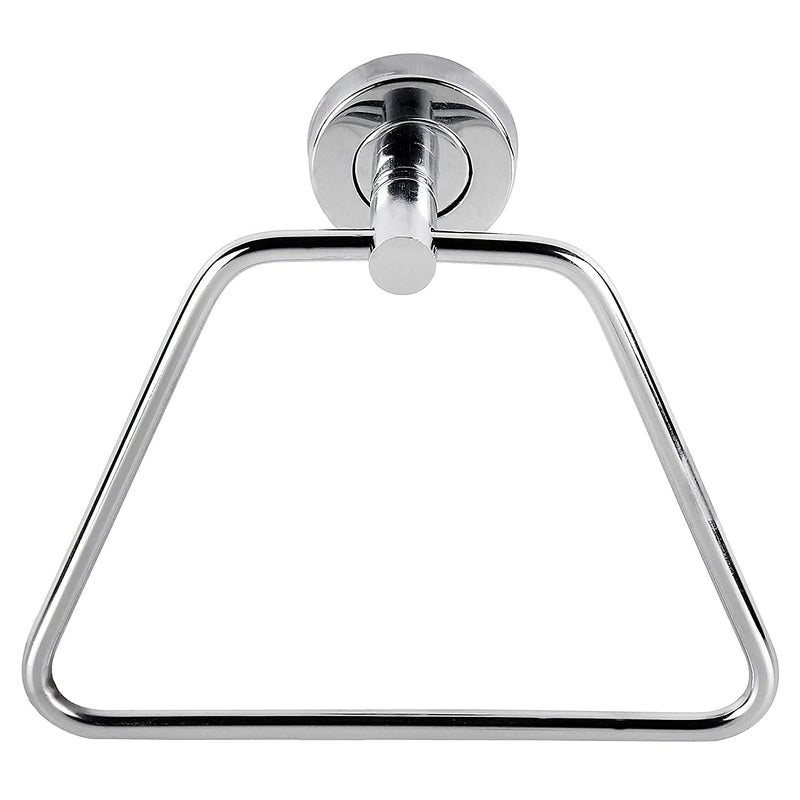 Bathoyum Stainless Steel Bathroom Towel Napkin Ring Rod Chrome Finished (Towel Ring, Trapzo - Image 1