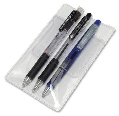 YTYKINOY 5 Pieces Heavy Duty PVC Shirts Lab Coats Pocket Protector for Pen Leaks (Transparent Front and White Back) - Image 5