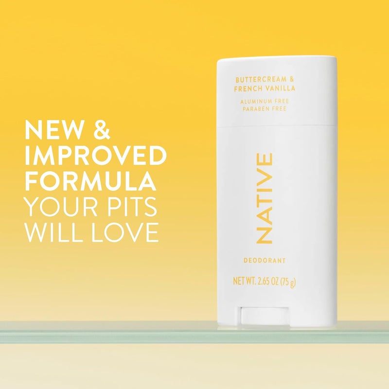 native Deodorant Contains Naturally Derived Ingredients, 72 Hour Odor Control | Seasonal Scents for Women and Men, Aluminum Free with Baking Soda, Coconut Oil & Shea Butter | Buttercream & Vanilla - Image 2