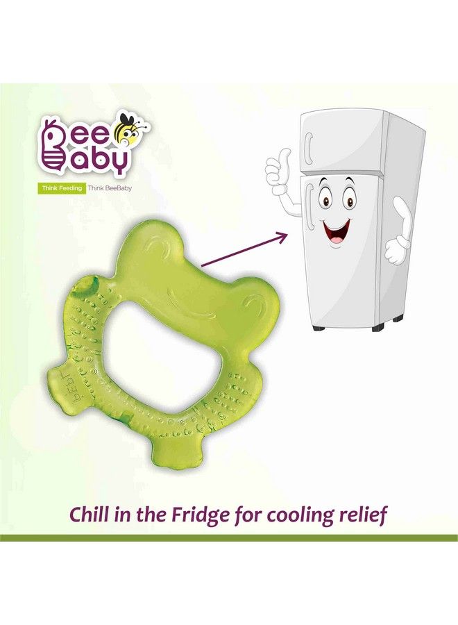 Beebaby Frog Teethers For 6 To 3 Months Bpa Free. Cooling Water Filled Baby Teether Soft Teething Toy For Babies With Carry Case Soothes Gums And Easy To Grip (6 Months+) (Froggreen) - Image 5