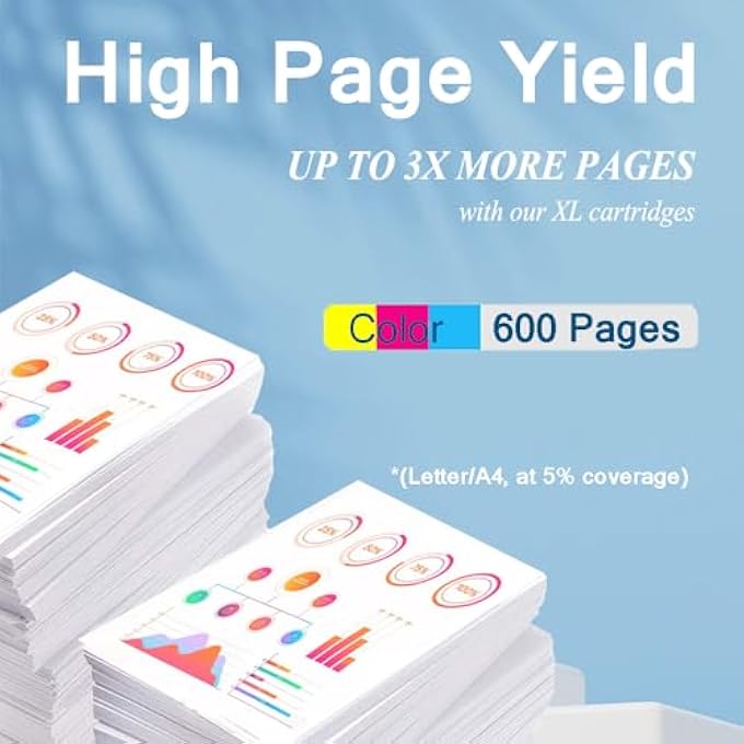 ASW COMPATIBLE INK CARTRIDGE REPLACEMENT FOR BROTHER LC-103XL LC103XL LC103 XL USED FOR MFC J245 J285DW J4310DW J4410DW J450DW J4510DW J4610DW J4710DW J470DW (9 PACK) - Image 2