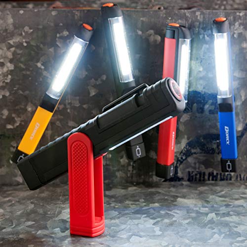 Dorcy 230-Lumen COB Pocket Work Light with Magnetic Base or Clip, Multiple Colors (41-2621) , Red - Image 4