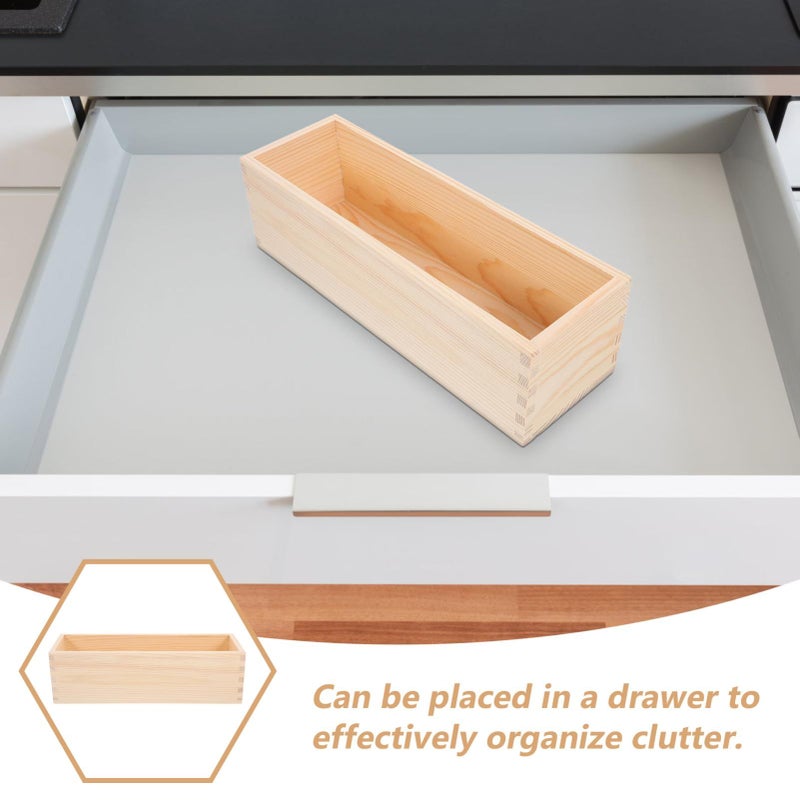 Valiclud 6 Compartment Bamboo Drawer Organizer Storage Box For Silverware Utensils Cutlery Kitchen Cabinet Dividers - Image 4