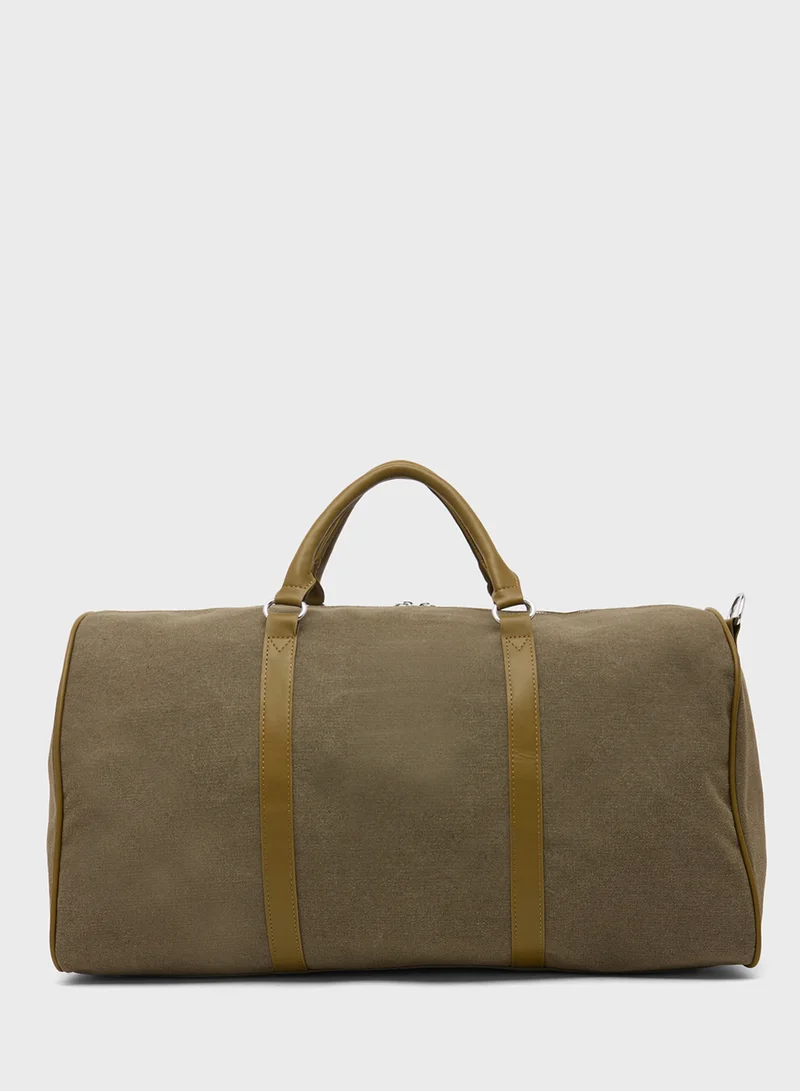 Robert Wood Casual Canvas Travel Duffle Bag