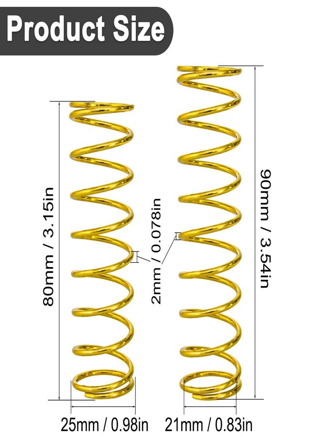 LRFHL 4PCS Gold RC Shock Springs 2.0mm for Arrma 1/8 Notorious Kraton 6S - Image 2